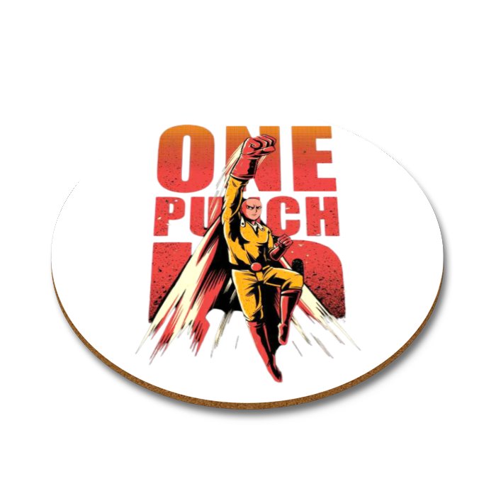One Punch Man - Theme Round Coasters