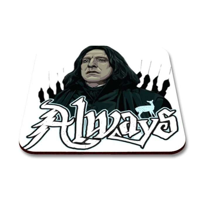 Alan Rickman Always Square Coaster