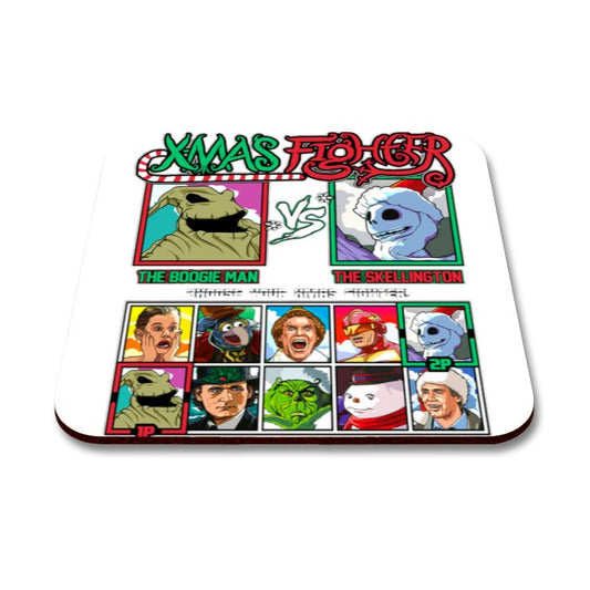 Boogie Man Vs Skellington Square Coaster