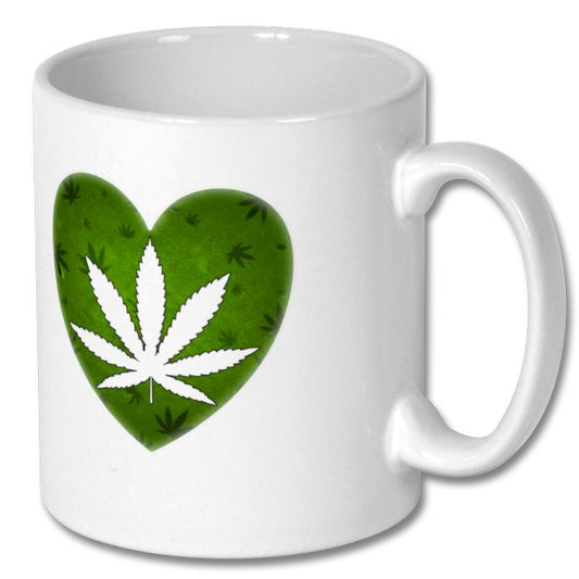 Cannabis Heart Mug
