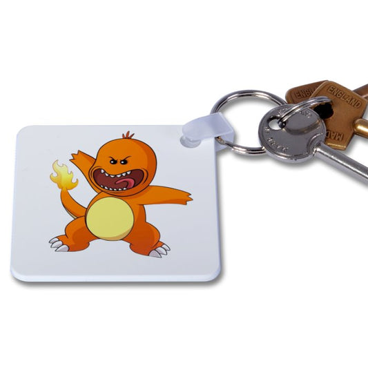 Rick & Morty x Pokémon - Charmander Keyring