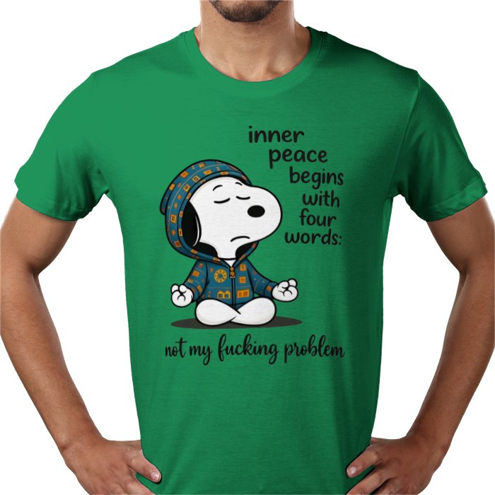 Inner Peace Starts With 4 Words - Snoopy T-shirt