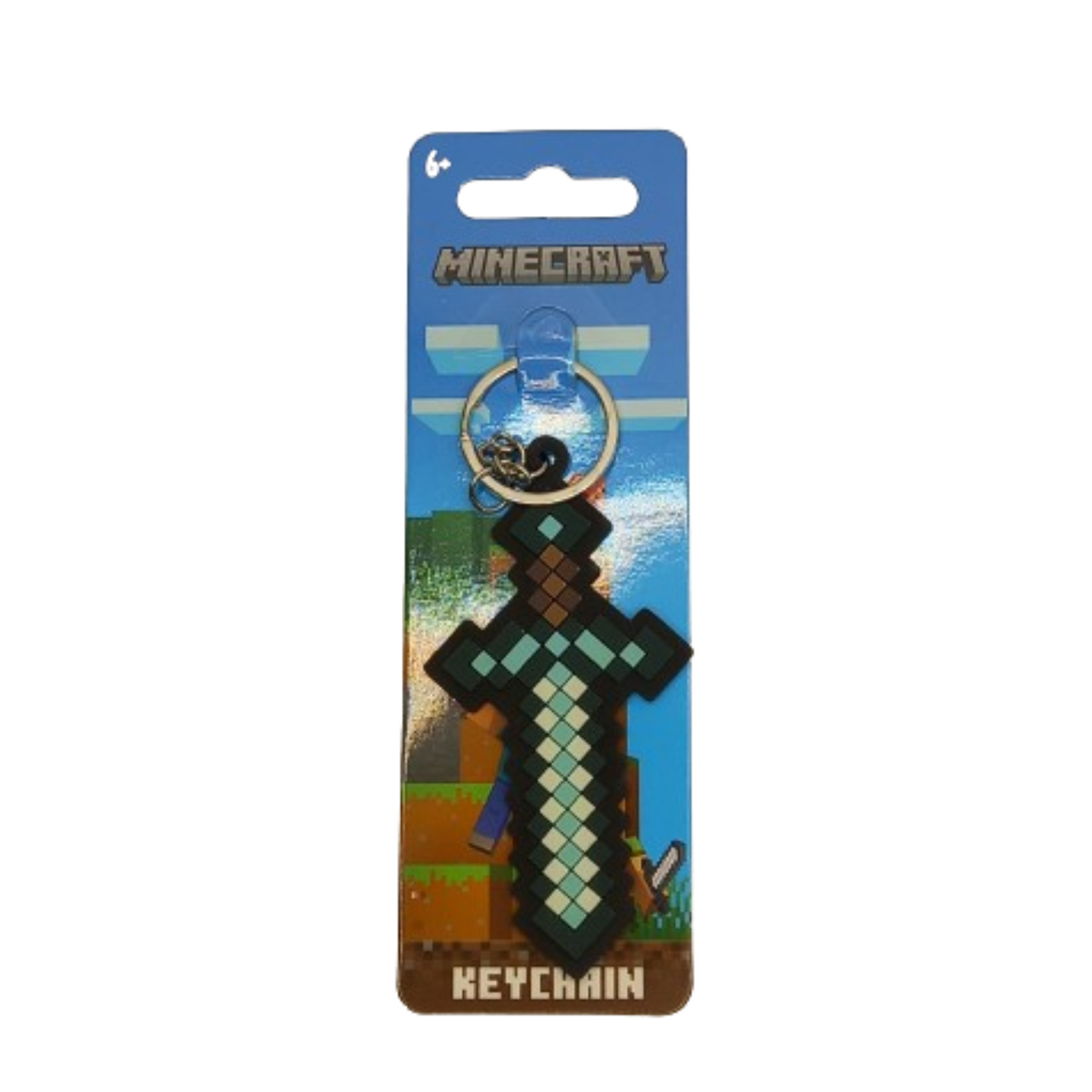 Minecraft Sword Rubber Keychain | Gaming Gift | Camden CustomZ