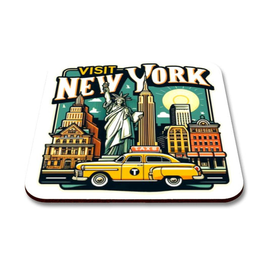 New York Square Coaster