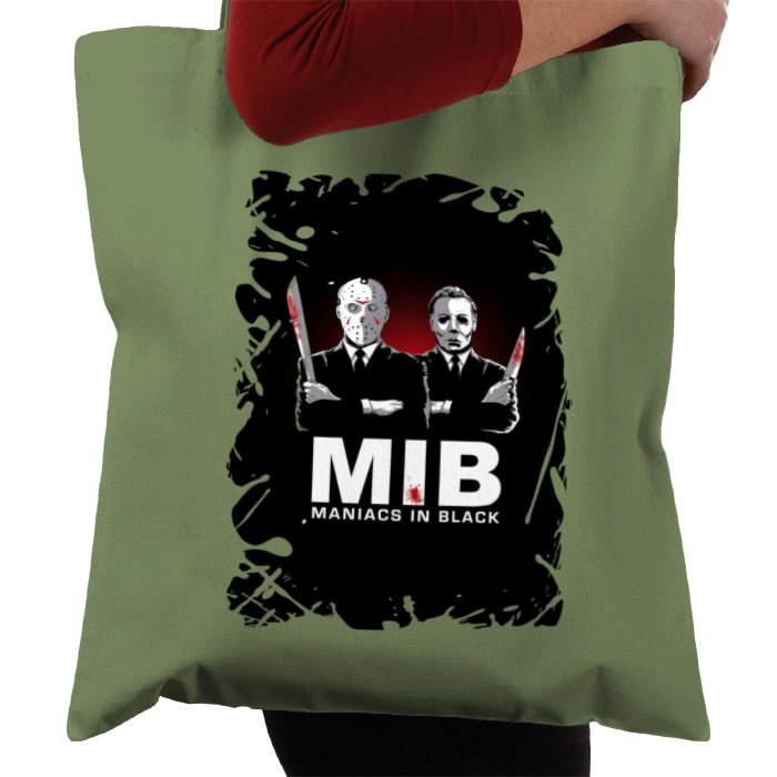 Men In Black & Friday 13th & Halloween - Maniacs In Black Tote Bag