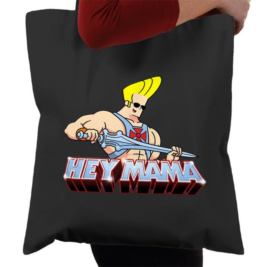 Johnny Bravo x He-Man - Hey Mama Tote Bag