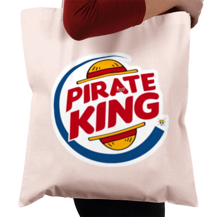 One Piece & Burger King - Pirate King Tote Bag