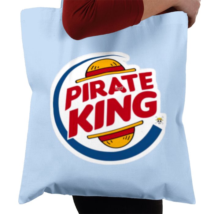 One Piece & Burger King - Pirate King Tote Bag