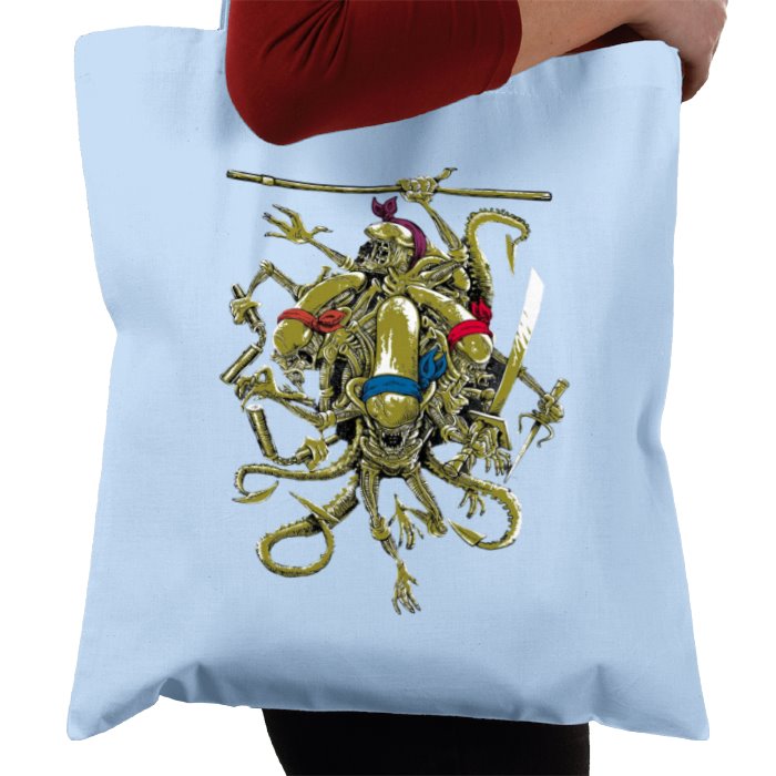 Aliens & Teenage Mutant Ninja Turtles - Teenage Mutant Xenomorph Ninja's Tote Bag