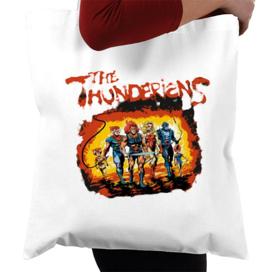 Thundercats & The Warriors - The Thundarians Tote Bag