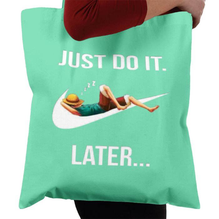 One Piece & Nike - Just Do It Later Tote Bag