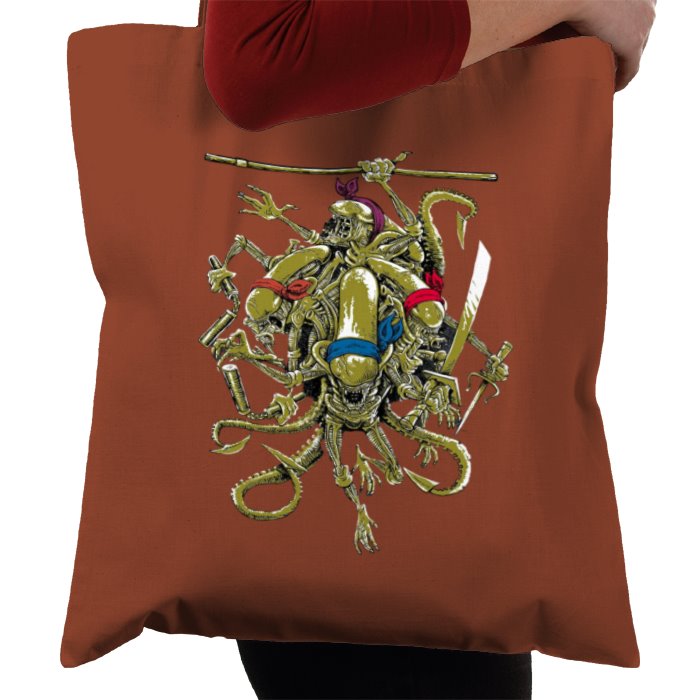 Aliens & Teenage Mutant Ninja Turtles - Teenage Mutant Xenomorph Ninja's Tote Bag