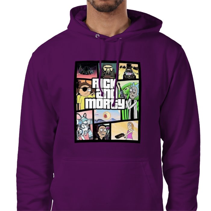 Rick & Morty & Grand Theft Auto - Grand Theft Auto Style Value Hoodie