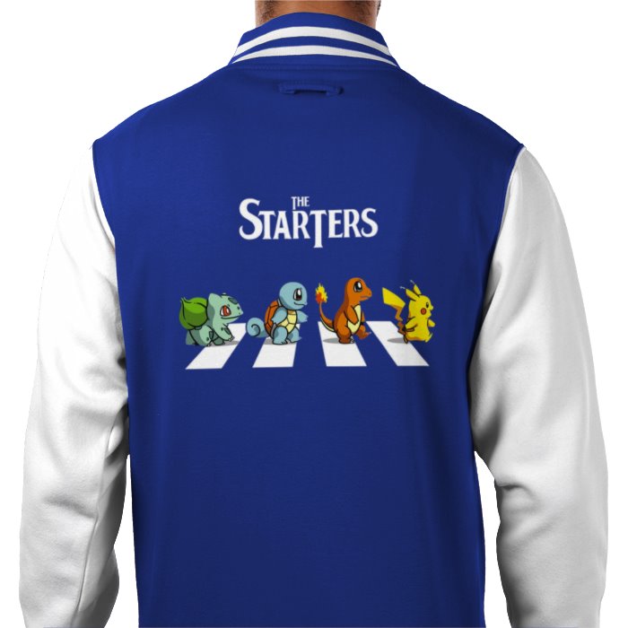 Pokémon & The Beatles - Abby Road Starters Varsity Jacket