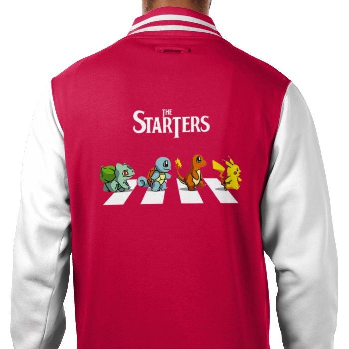 Pokémon & The Beatles - Abby Road Starters Varsity Jacket