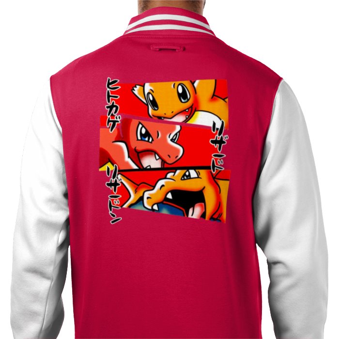 Pokémon - Charmander Evolution Varsity Jacket