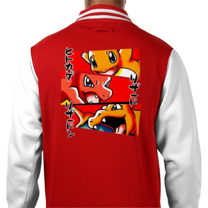 Pokémon - Charmander Evolution Varsity Jacket