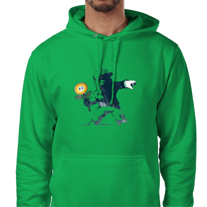 Super Mario Bro's & Banksy - Fire Flower Value Hoodie