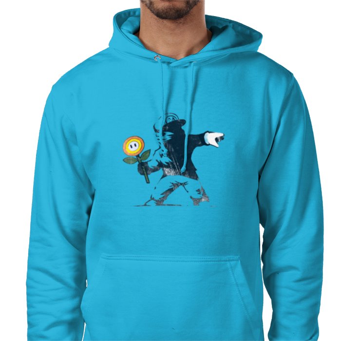 Super Mario Bro's & Banksy - Fire Flower Value Hoodie