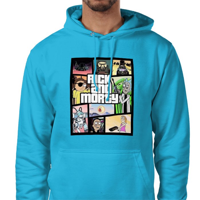 Rick & Morty & Grand Theft Auto - Grand Theft Auto Style Value Hoodie