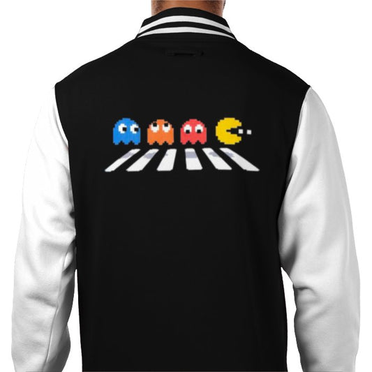 Pacman & The Beatles - Abby Road Varsity Jacket