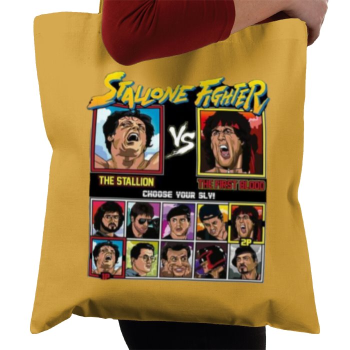 Sylvester Stallone & Street Fighter - Stallone Fighter Tote Bag