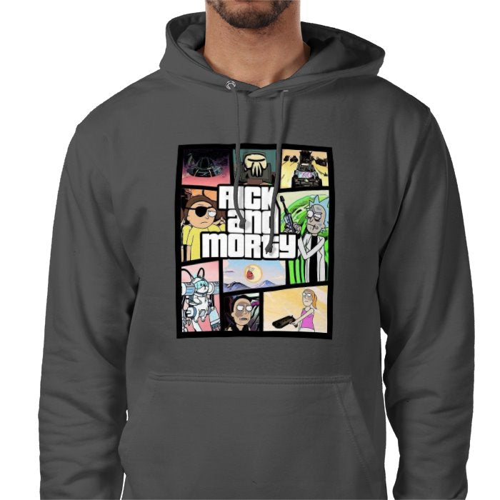 Rick & Morty & Grand Theft Auto - Grand Theft Auto Style Value Hoodie