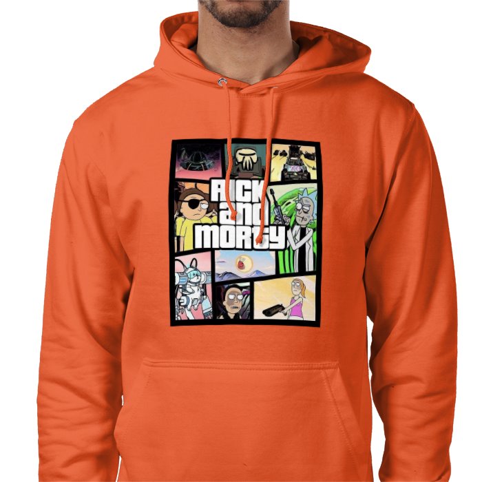 Rick & Morty & Grand Theft Auto - Grand Theft Auto Style Value Hoodie