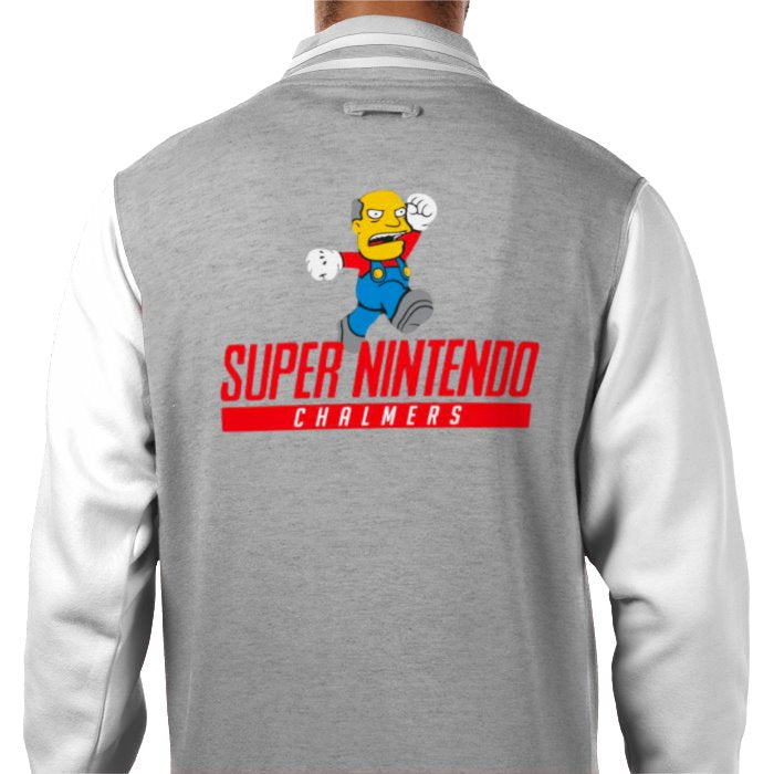 Super Nintendo & Super Mario Bro's & The Simpsons - Super Nintendo Chalmers Varsity Jacket