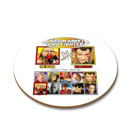Pulp Fiction Vs Die Hard Round Coasters