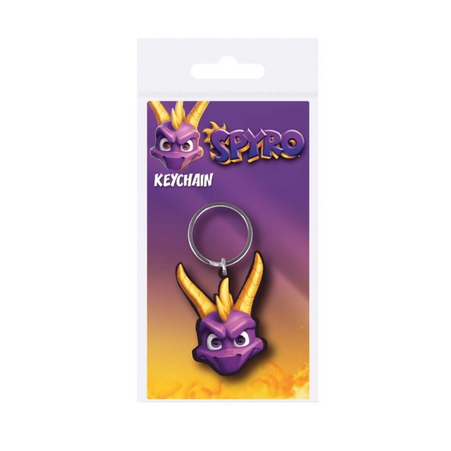 Spyro The Dragon Rubber Keychain