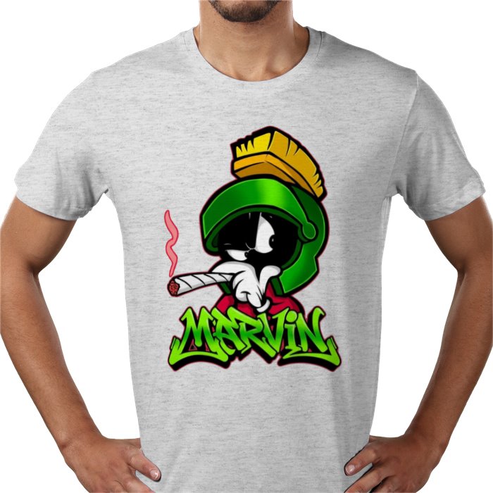 Marvin The Martian x Cannabis Parody T-Shirt