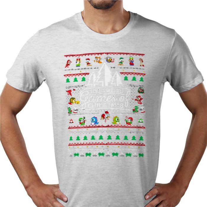 Ugly Jumper Style - 12 Games Of Christmas T Shirt