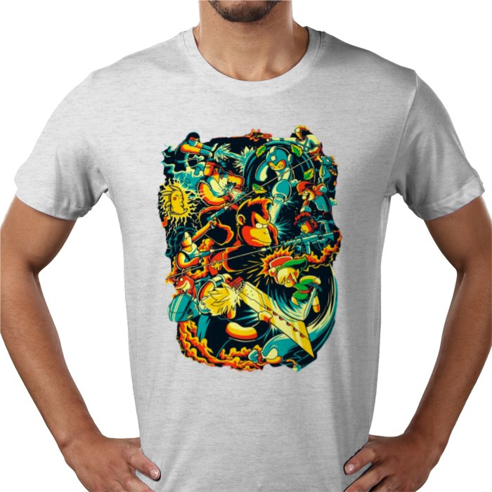 Retro Gamer Collage T-Shirt