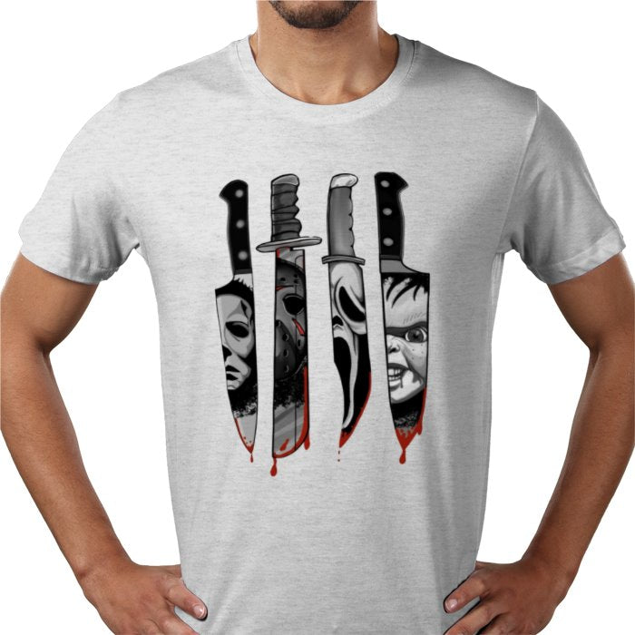 Horror Knifes Theme T Shirt
