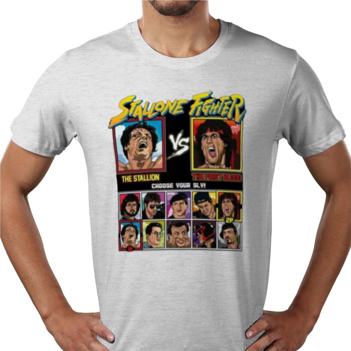 Sylvester Stallone & Street Fighter - Stallone Fighter T-shirt