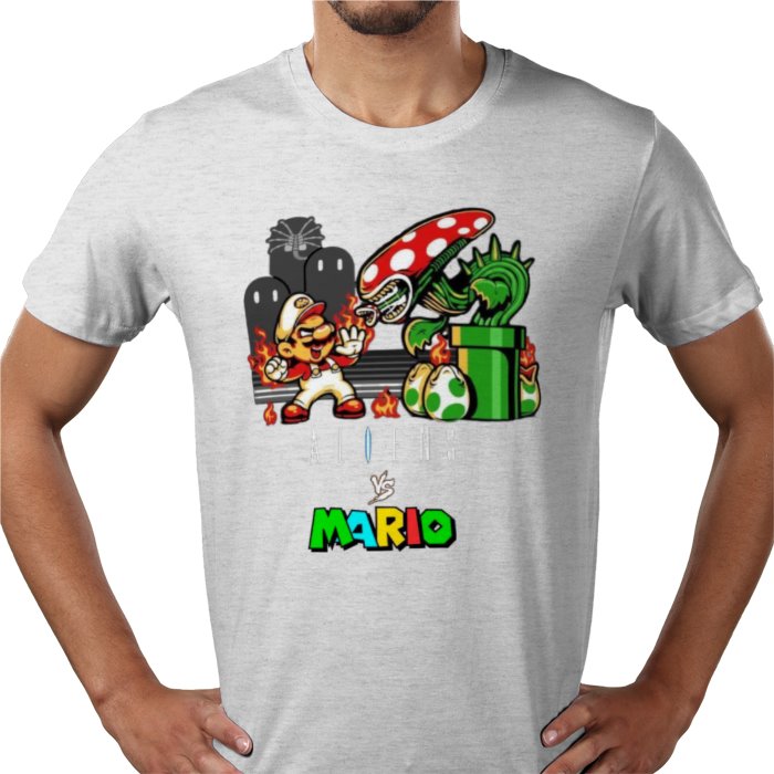 Super Mario x Aliens - Aliens Vs Mario T-shirt