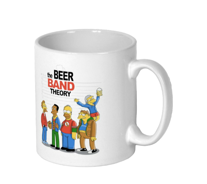 The Simpsons & The Big Bang Theory - Beer Band Theory Mug