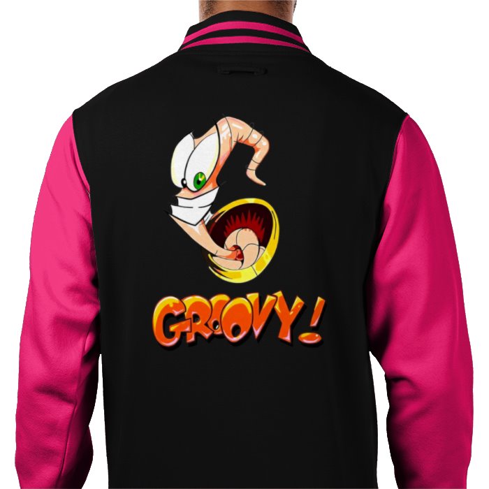 Earth Worm Jim - Groovy Varsity Jacket