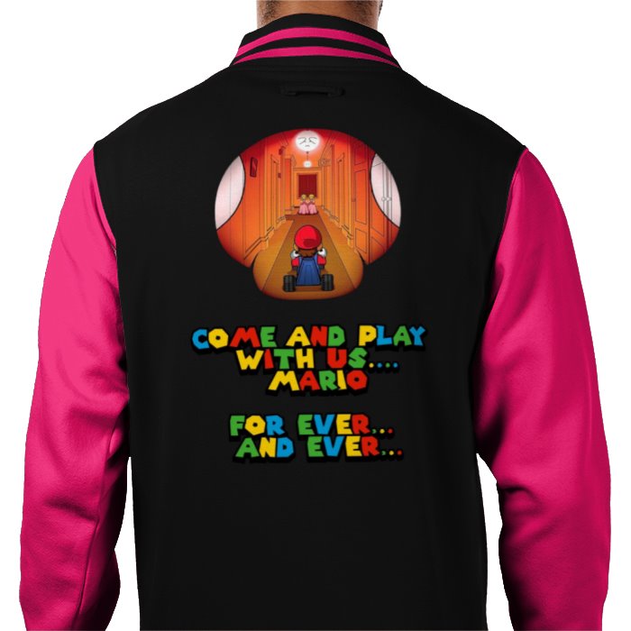 Super Mario x The Shinning - Come Play With Us Varsity Jacket