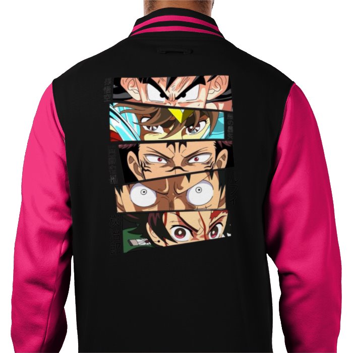 Anime Eyes Varsity Jacket