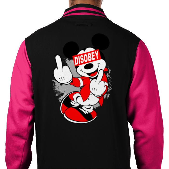 Mickey Mouse - Disobey Varsity Jacket