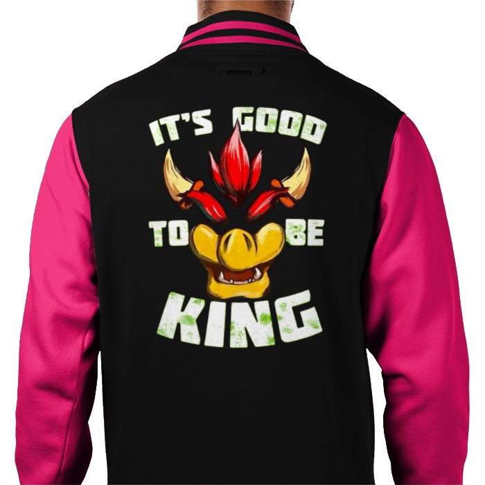Super Mario Bro's - Its Good To Be King Theme Varsity Jacket