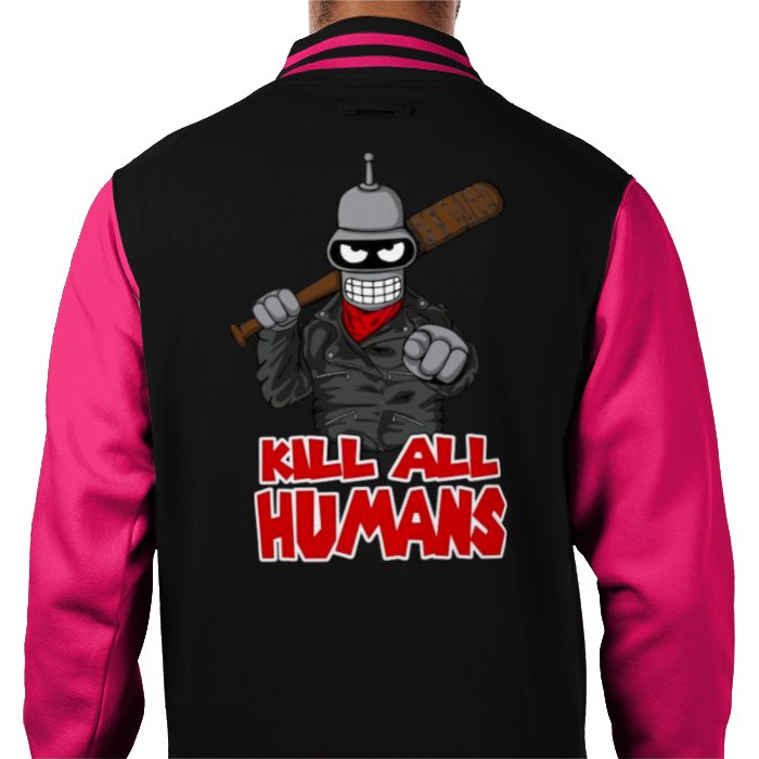 Futurama x The Walking Dead - Kill All Humans Varsity Jacket
