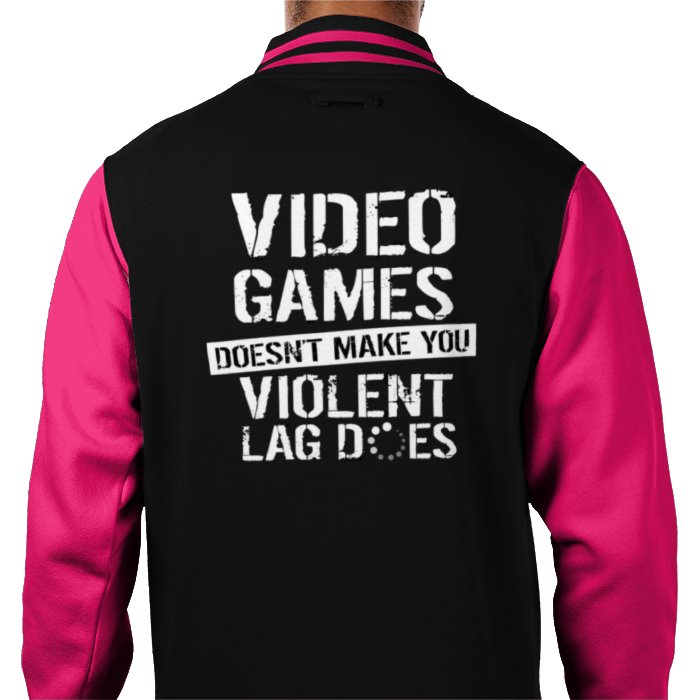 Lag Makes You Violent Varsity Jacket