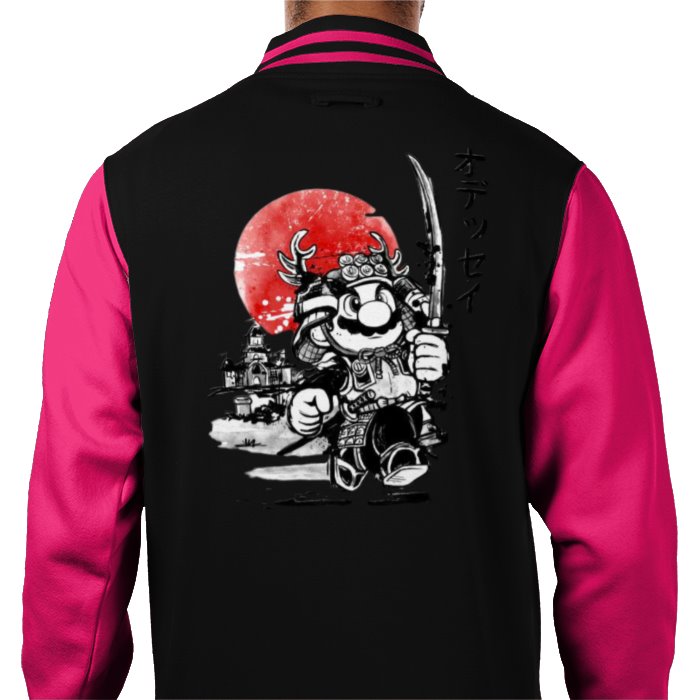 Super Mario Bro's - Samurai Mario Theme Varsity Jacket