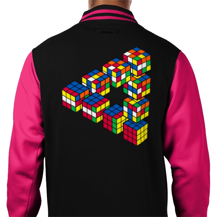 Rubik's Cube Theme Varsity Jacket
