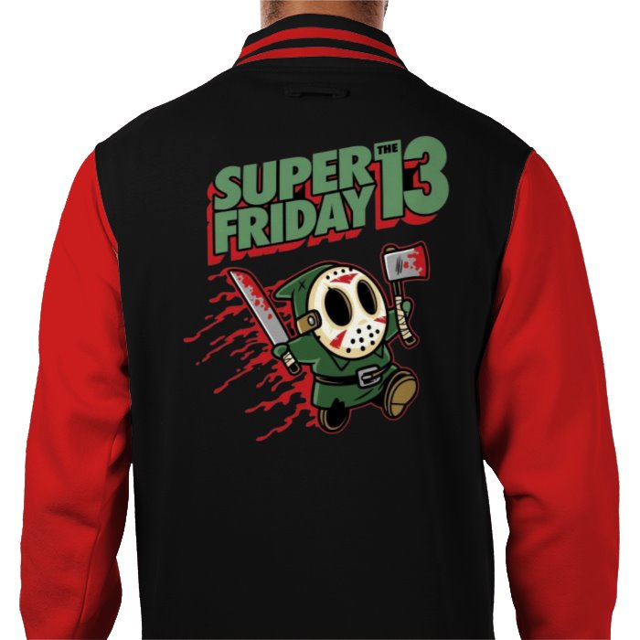 Super Mario x Friday 13th - Super Friday 13th Varsity Jacket