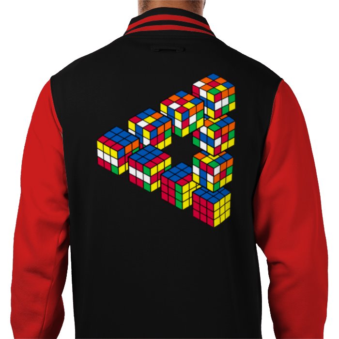 Rubik's Cube Theme Varsity Jacket