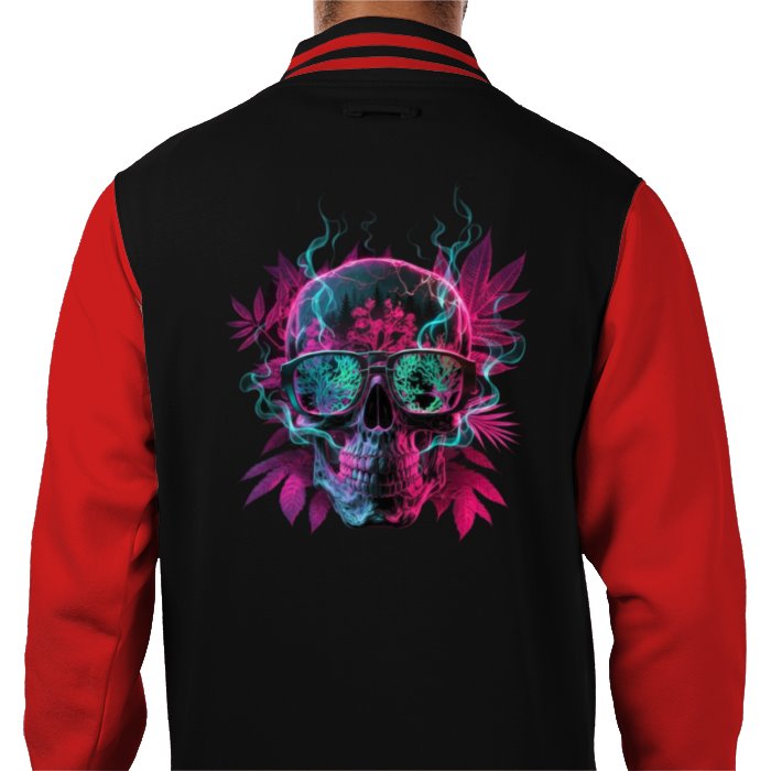Skull Leaf Varsity Jacket